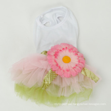 Dog Daisy Clothes Of Summer Sunflower Dog Dress Pet Cat Princess Clothes